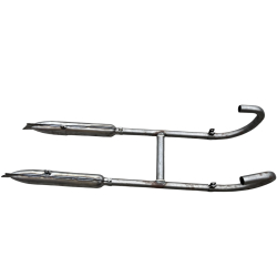 Układ wydechowy kolana tłumiki M-72 rybki  SUROWY